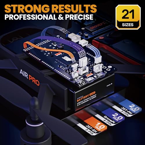 SOMELINE Micro Connector Crimping Tool Kit, 41 Types JST SH 1.0/GH 1.25/ZH 1.5/PH 2.0mm & Compatible with Molex PicoBlade 1.25mm/51005 51006 Connectors, 32-22 AWG Crimper for FPV RC DIY 3D Printer - Image 3