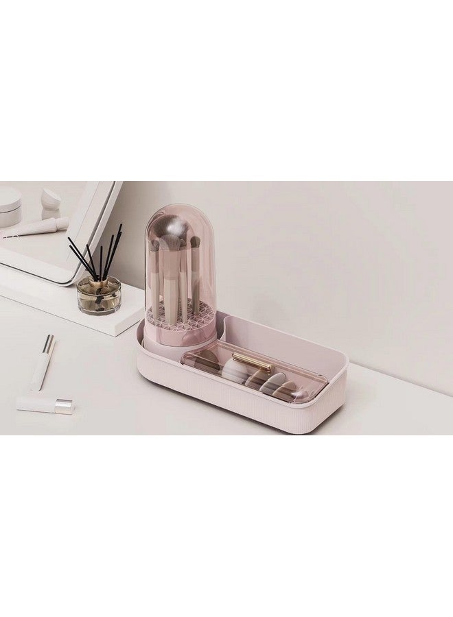 Azelf Cosmetic Storage Box Rotating Pen Holder Dressing Table Desktop Large Capacity Makeup Brush Lipstick Eyeshadow Hairpin Storage Rack - Image 2