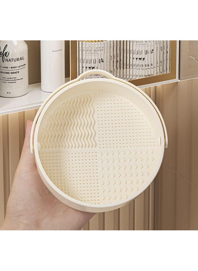 Azelf Cosmetic Storage Box Rotating Pen Holder Dressing Table Desktop Large Capacity Makeup Brush Lipstick Eyeshadow Hairpin Storage Rack - Image 4