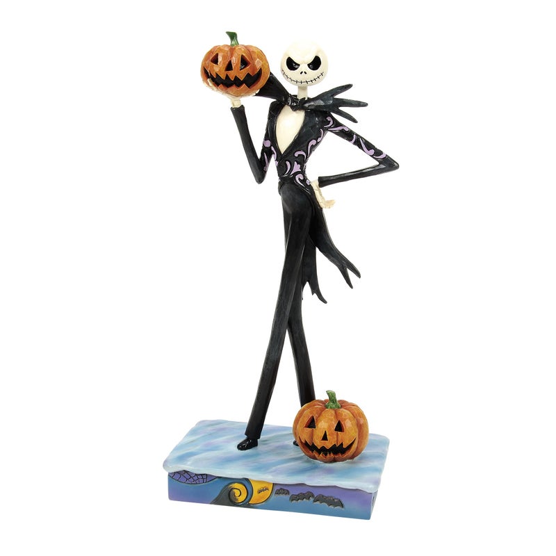 Enesco Disney Traditions by Jim Shore The Nightmare Before Christmas Jack Skellington Holding Pumpkin Figurine 925 Inch Multicolor - Image 2