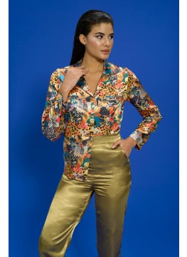 for you in&out 6-Piece Patterned Green Pajama Set S27481  - Image 5