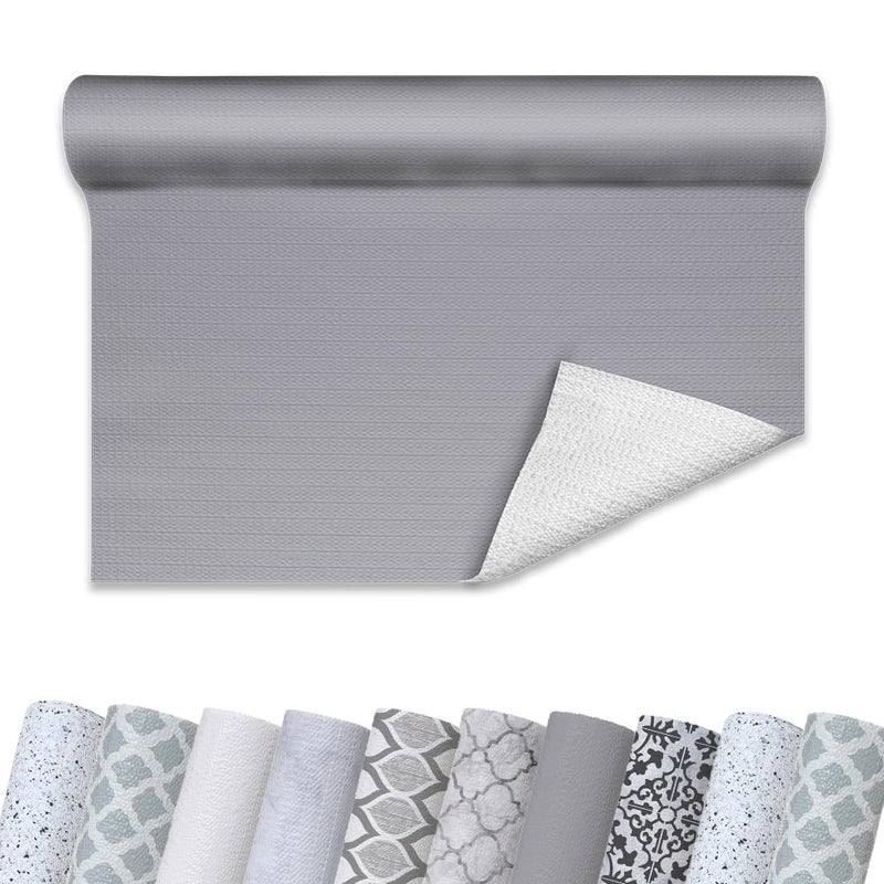 Con-Tact Brand Grip Prints Non-Adhesive Non-Slip Counter Top, Drawer/Shelf Liner, 12" x 20' (Cool Gray) - Image 1