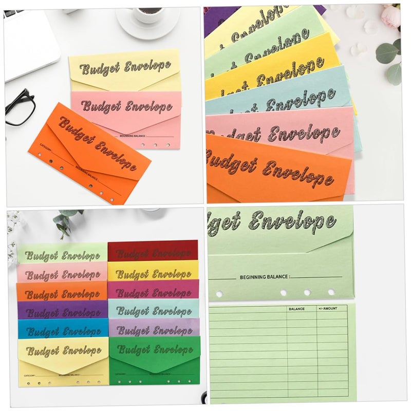 12 Colors 24pcs Cash Envelopes Set for Budgeting Money Saving and Expense Tracking - Image 4