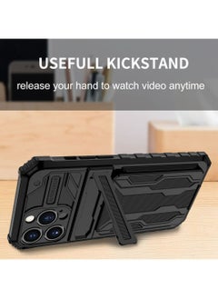 TEAM LUXURY Protective Cover for Apple iPhone 13 Pro Wallet Case with Credit Card Holder Stand Kickstand Slim Rugged Shockproof Heavy Duty Defender Armor  - Image 4