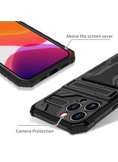 TEAM LUXURY Protective Cover for Apple iPhone 13 Pro Wallet Case with Credit Card Holder Stand Kickstand Slim Rugged Shockproof Heavy Duty Defender Armor  - Image 5