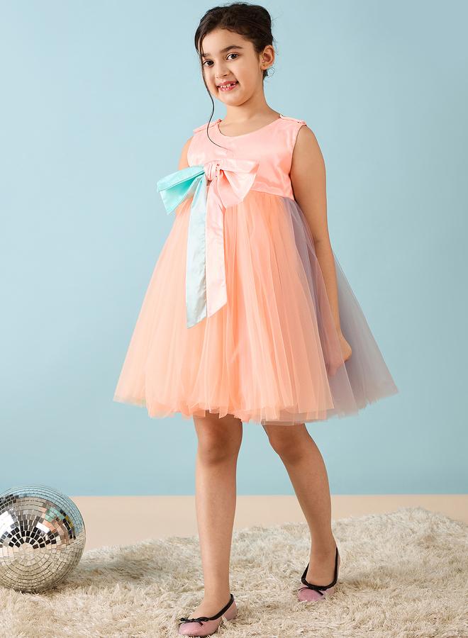 ستايلو بج فستان شبكي بفيونكة من ستايلو بوغ - Image 3