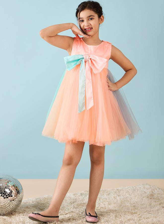 ستايلو بج فستان شبكي بفيونكة من ستايلو بوغ - Image 1