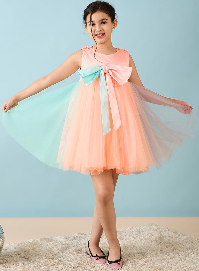 ستايلو بج فستان شبكي بفيونكة من ستايلو بوغ - Image 2