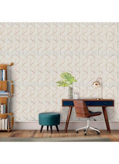 التعارف ملصقات حائط سداسية الشكل مقاومة للماء من ANNACREATIONS مقاس 45 × 304 سم ذاتية اللصق لتزيين غرفة المعيشة وغرفة النوم من الفينيل PVC ملصقات حائط DIY  - Image 4