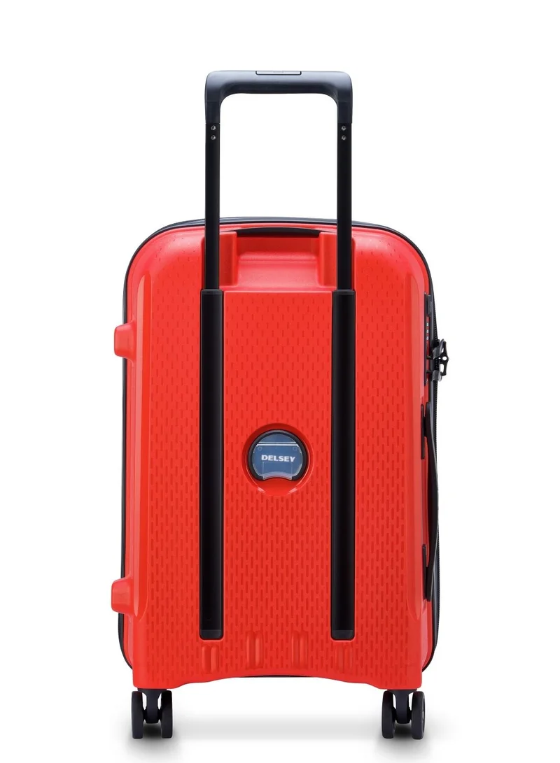 ديلسي _باريس Belmont+ 55cm Hardcase 4 Double Wheel Non-Expandable Cabin Luggage Trolley Faded Red