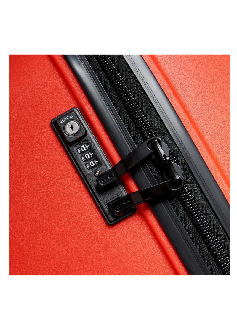 ديلسي _باريس Belmont+ 55cm Hardcase 4 Double Wheel Non-Expandable Cabin Luggage Trolley Faded Red