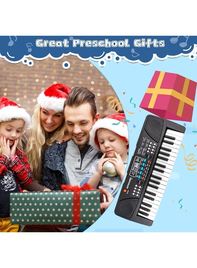 M SANMERSEN Kids Keyboard Piano 37 Keys Piano for Kids Beginners Electronic Piano with Microphone Educational Musical Toys for 3 4 5 6 Year Old Boys Girls Gifts Age 3-5 - Image 3