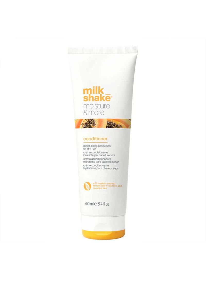 Milk Shake بلسم خفيف الوزن مع رائحة البابايا وحمض الهيالورونيك - يرطب بعمق، ينعّم ويقوي الشعر الجاف برائحة الفواكه الاستوائية (250 مل) - Image 1
