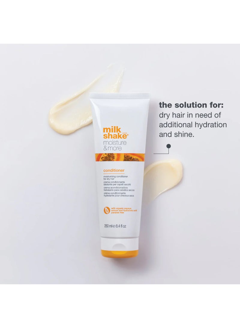 Milk Shake بلسم خفيف الوزن مع رائحة البابايا وحمض الهيالورونيك - يرطب بعمق، ينعّم ويقوي الشعر الجاف برائحة الفواكه الاستوائية (250 مل) - Image 2