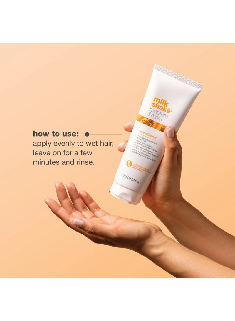 Milk Shake بلسم خفيف الوزن مع رائحة البابايا وحمض الهيالورونيك - يرطب بعمق، ينعّم ويقوي الشعر الجاف برائحة الفواكه الاستوائية (250 مل) - Image 5