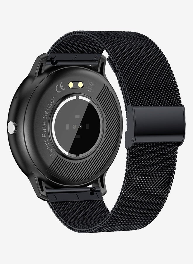 LIGE Top Fashion Smart Watch For Men ,240ppi High Resolution 1.28-Inch HD Color Screen ,100+ Sports Modes And Heart Rate Monitoring ,AI Voice Assistant Call Anytime Instant Communication ,IP67 Waterproof ,230mAh Battery Capacity Mesh+Silicone Strap Wristwatches Black - Image 3