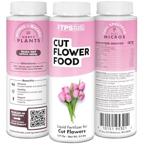 TPS NUTRIENTS Cut Flower Food, Liquid Nutrients to Keep Flowers Fresh Longer, 8 oz (250mL) - Image 5