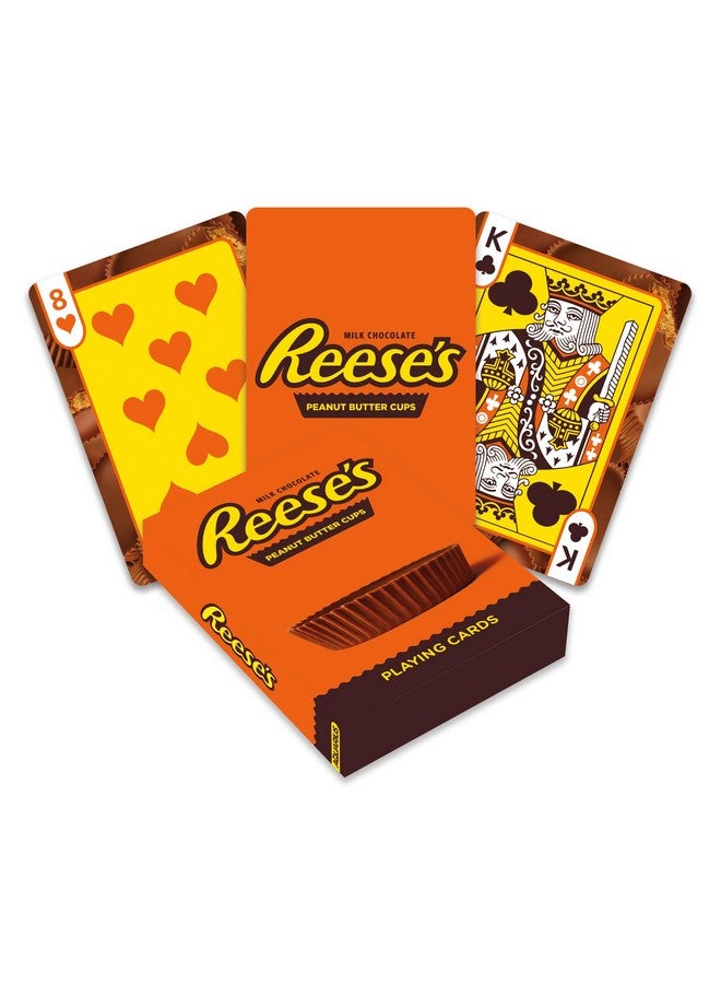 Aquarius AQUARIUS Reese’s Playing Cards - Reeses Themed Deck of Cards for Your Favorite Card Games - Officially Licensed REESES Merchandise & Collectibles