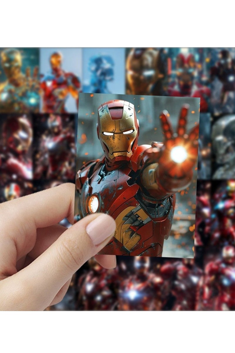 60-pieces Iron Man Sticker Pack - Let Little Heroes Create Their Own Marvel Universe! - Image 1