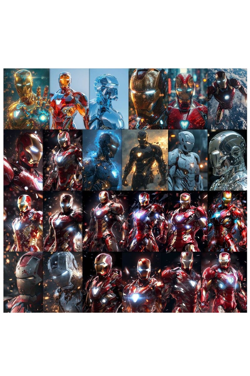 60-pieces Iron Man Sticker Pack - Let Little Heroes Create Their Own Marvel Universe! - Image 2
