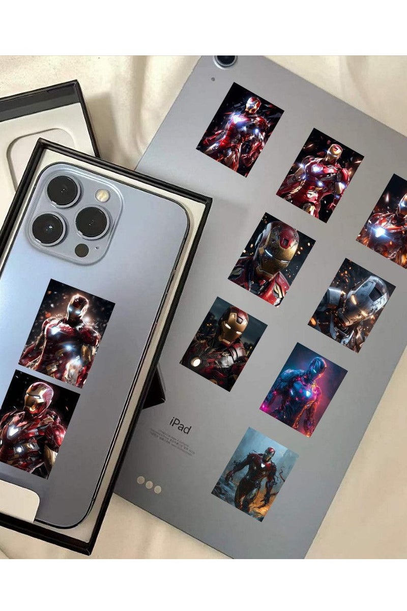60-pieces Iron Man Sticker Pack - Let Little Heroes Create Their Own Marvel Universe! - Image 3