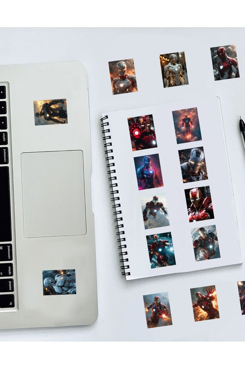 60-pieces Iron Man Sticker Pack - Let Little Heroes Create Their Own Marvel Universe! - Image 4