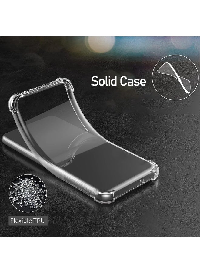 2 in 1 realme C63 4G Phone Case Cover & Screen Protector - Shockproof Clear Slim TPU Protective Phone Cover & Full Coverage Delicate Touch Tempered Glass Screen Protector for realme C63 4G Clear - Image 5