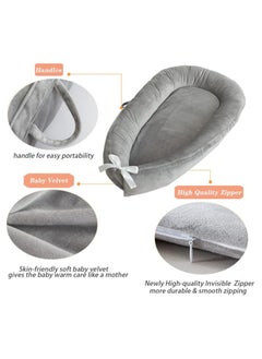 Moro Moro Velvet Baby Nest – Ultra-Soft & Portable for Newborns (0-12 Months)  - Image 2