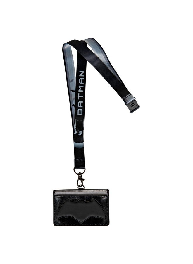 مونوغرام حزام دي سي الفاخر مع حامل بطاقات من البولي يوريثان - باتمان - Image 1