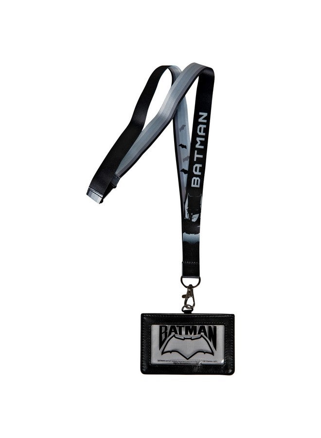 مونوغرام حزام دي سي الفاخر مع حامل بطاقات من البولي يوريثان - باتمان - Image 2