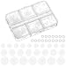 Alrhso 120pcs Silicone Earring Backs Stopper for Piercings Clear Piercing Disc 3579 mm Plastic Soft Disc Pads for Earrings - Image 2