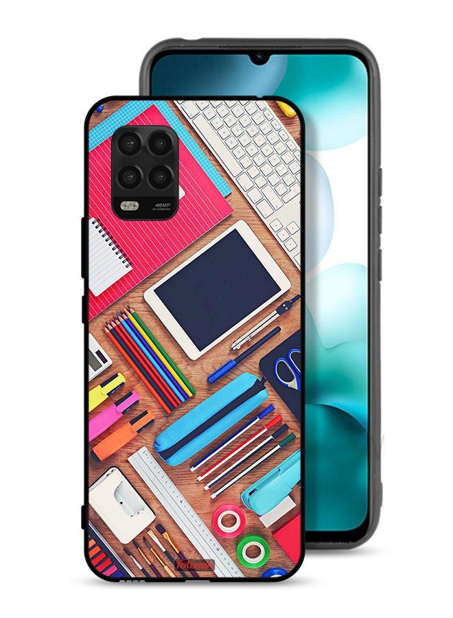 Tolwak Xiaomi Mi 10 Lite 5G Protective Case Cover Girl Hobby Desk - Image 1