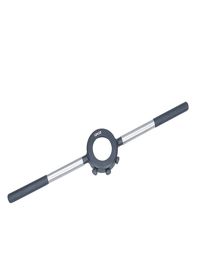 GROZ Die Stock Holder| Ideal for Holding Round Dies for Efficient Cutting of External Threads| Rugged All Steel Construction| Powder Coated Body| Suitable for Die Size: 1-5/16”| Length: 10”| DS/1-5-16
