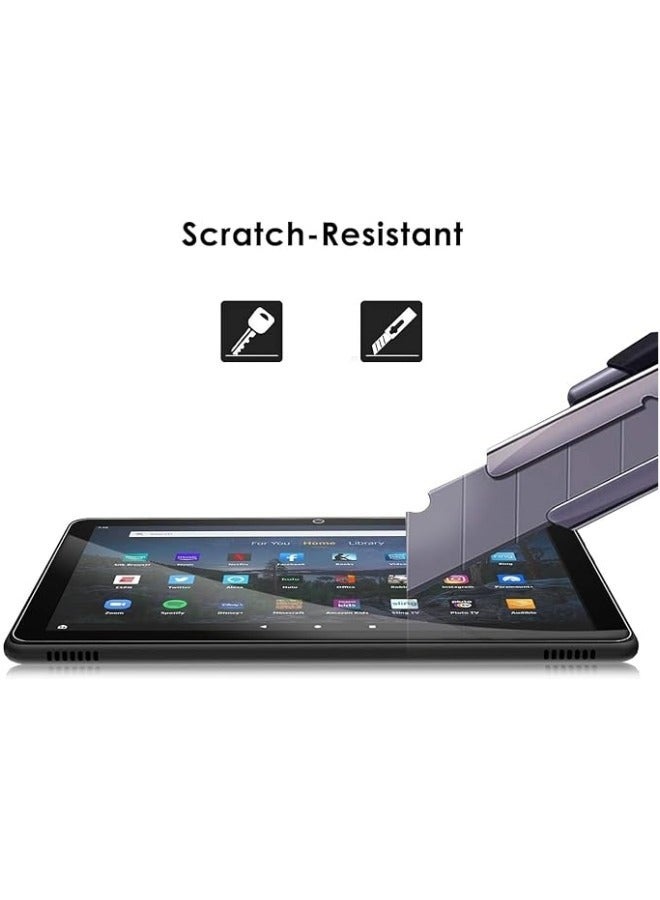 【2 Pack】 Screen Protector Compatible with Fire HD 10 Tablet (13th Generation, 2023 Release), 9H Glass Tempered Bubble Free/HD/Anti-Fingerprint - Image 4