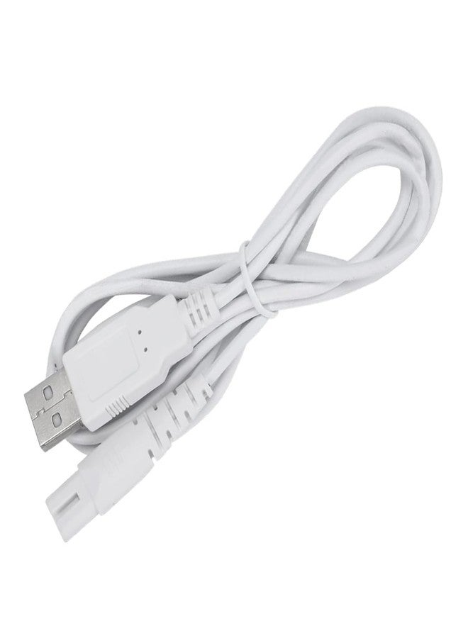 RAXSEG كابل شحن USB لأجهزة Nicwell و Fairywill و Aquasonic و MOSPRO و Nicefeel و Zerhunt و Oralfree و Waterfloss و Tovendor و Hangsun و Initio و McNaval و Cremax، بالإضافة إلى قطع غيار كابلات شحن USB (أبيض...). - Image 4