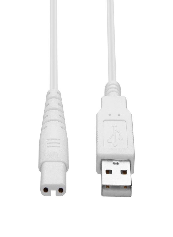 RAXSEG كابل شحن USB لأجهزة Nicwell و Fairywill و Aquasonic و MOSPRO و Nicefeel و Zerhunt و Oralfree و Waterfloss و Tovendor و Hangsun و Initio و McNaval و Cremax، بالإضافة إلى قطع غيار كابلات شحن USB (أبيض...). - Image 1