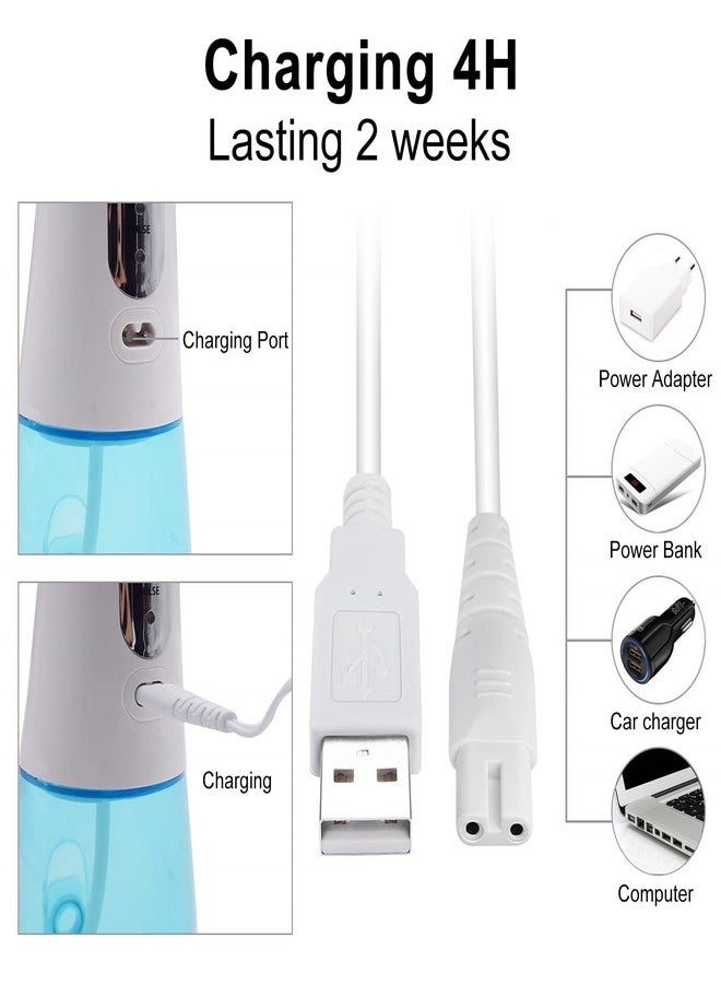 RAXSEG كابل شحن USB لأجهزة Nicwell و Fairywill و Aquasonic و MOSPRO و Nicefeel و Zerhunt و Oralfree و Waterfloss و Tovendor و Hangsun و Initio و McNaval و Cremax، بالإضافة إلى قطع غيار كابلات شحن USB (أبيض...). - Image 3