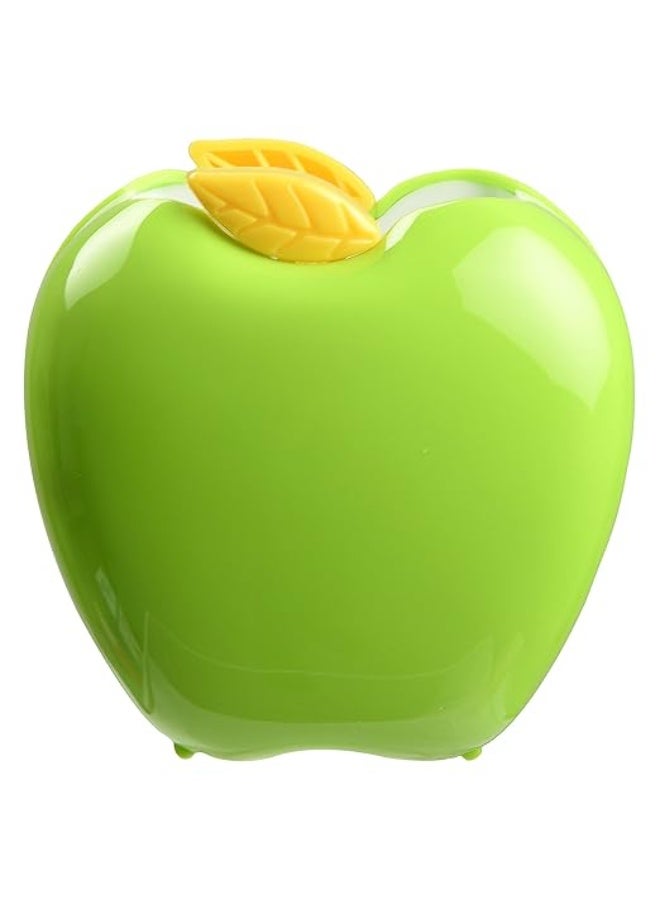 chrome 1 Compartments Plastic Apple Shape Pen Holder Green - Image 2