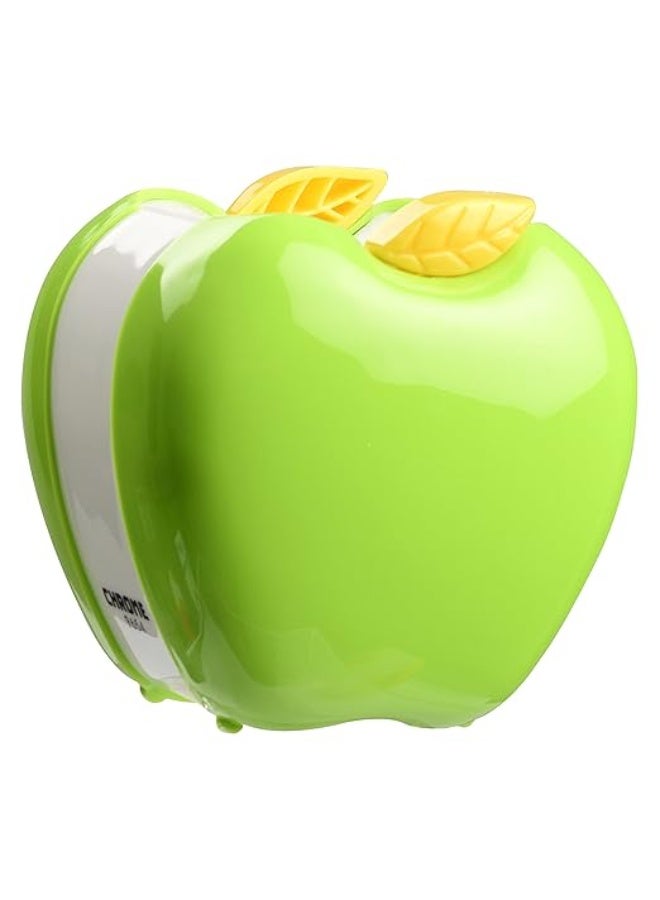 chrome 1 Compartments Plastic Apple Shape Pen Holder Green - Image 3