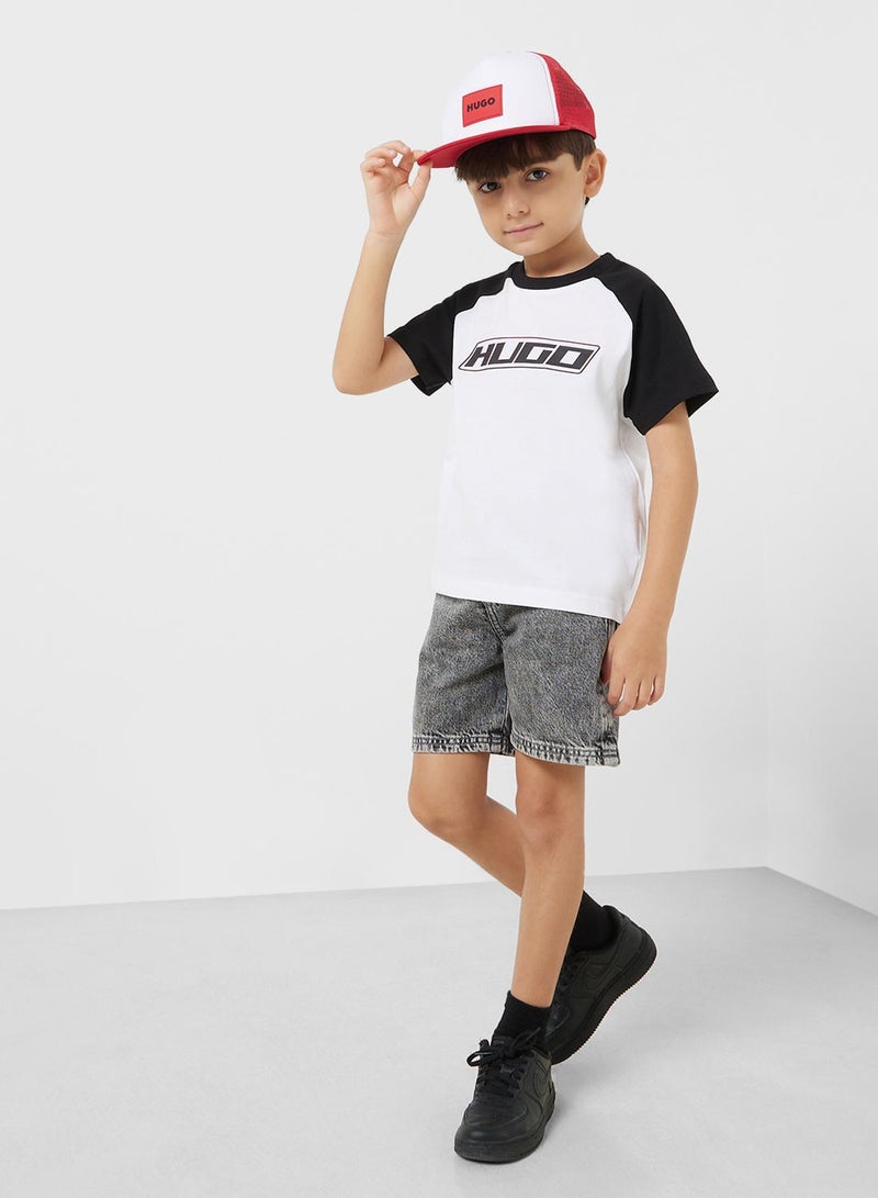 HUGO Kids' loose-fit shorts denim  - Image 5