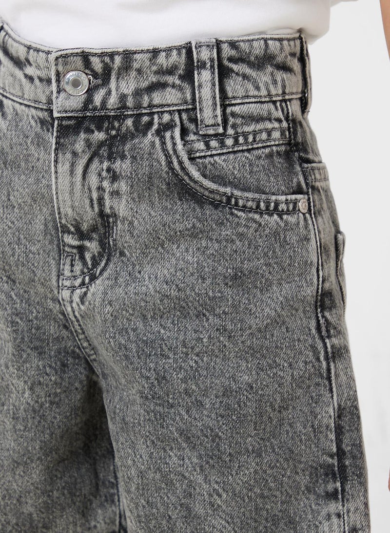 HUGO Kids' loose-fit shorts denim  - Image 3