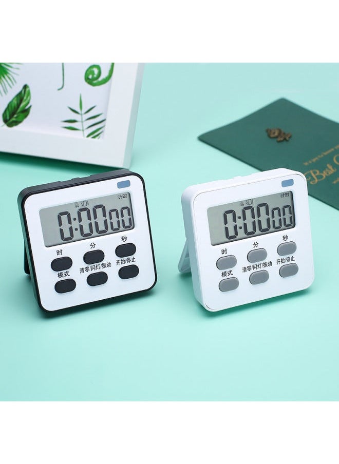 Kitchen Timer Fifth Generation Clock Alarm Can Be Set In The Quiet Room Flashing Light Vibration And Noise Snooze-Display Accuracy:0.1