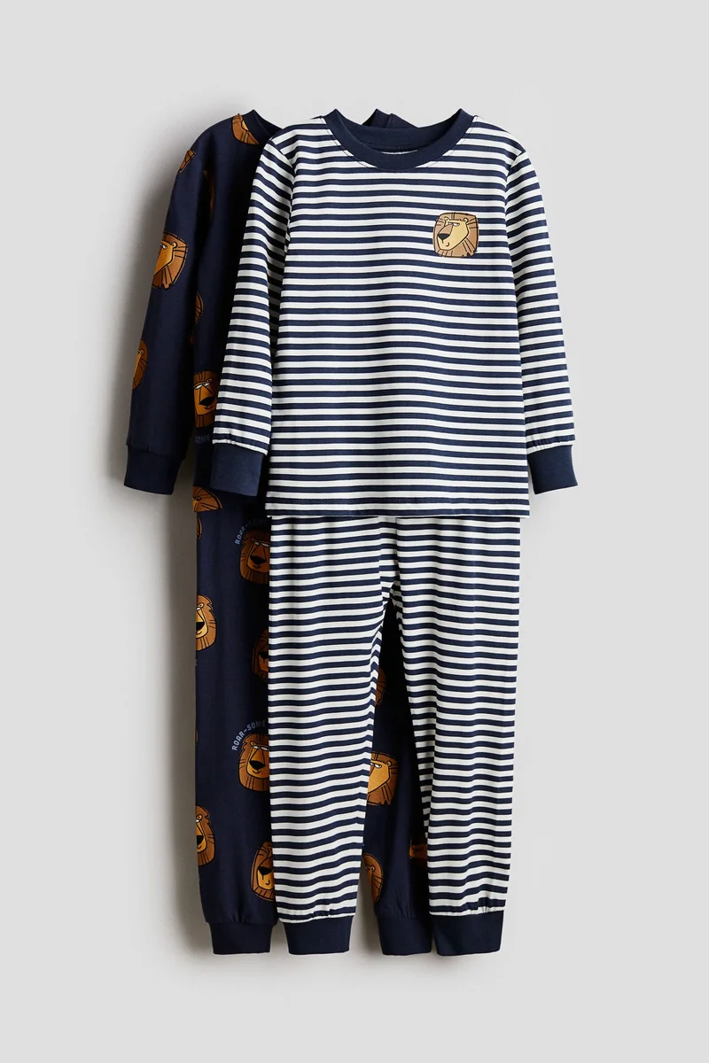 H&M 2-pack printed cotton pyjamas