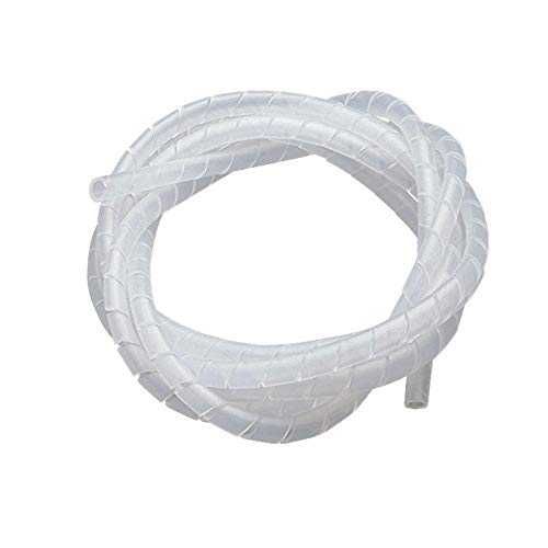 Rpi shop - Transparent 16mm(5/8" Inch) Spiral Cable Wrap, Cable Sleeve, cable Organizer for TV PC Home & Home - Length : 10 Meter - Image 1