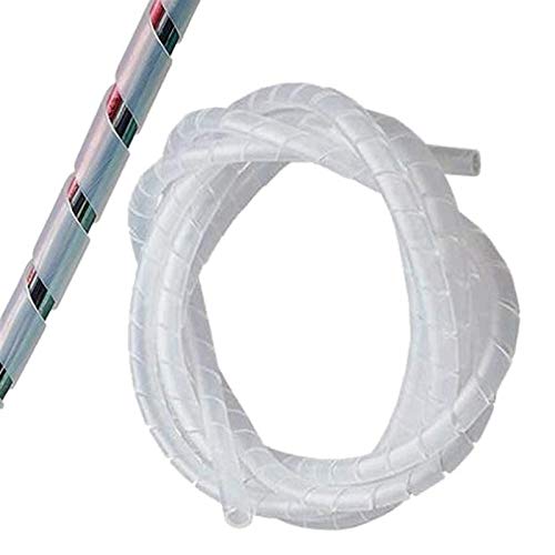 Rpi shop - Transparent 16mm(5/8" Inch) Spiral Cable Wrap, Cable Sleeve, cable Organizer for TV PC Home & Home - Length : 10 Meter - Image 2
