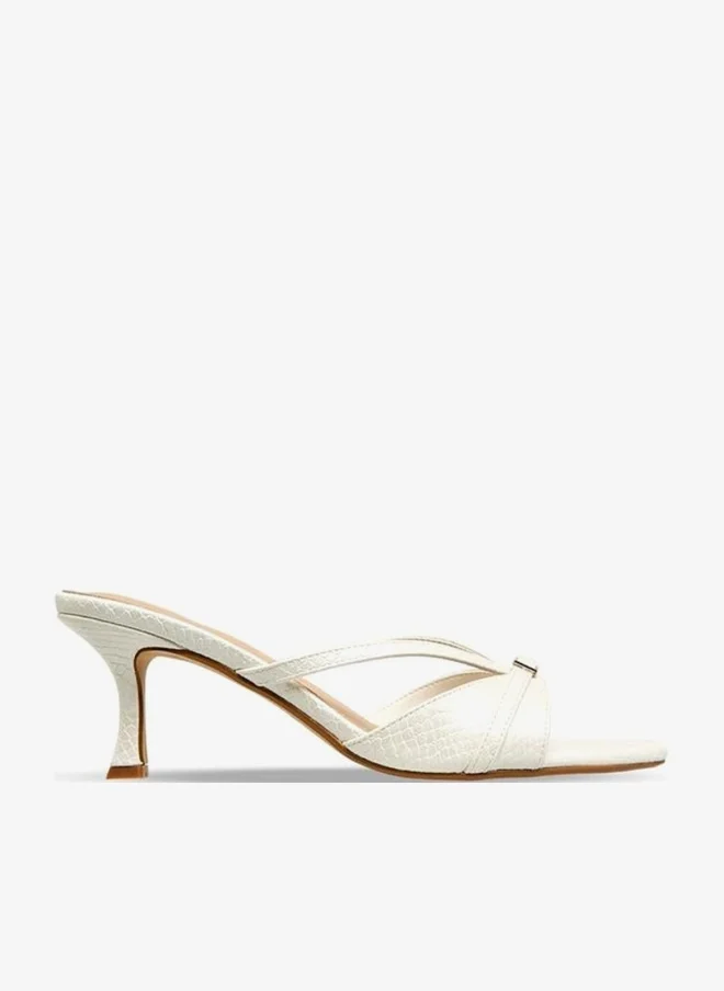 Flora Bella By Shoexpress Flora Bella Women Cross Strap Flared Heel Sandals
