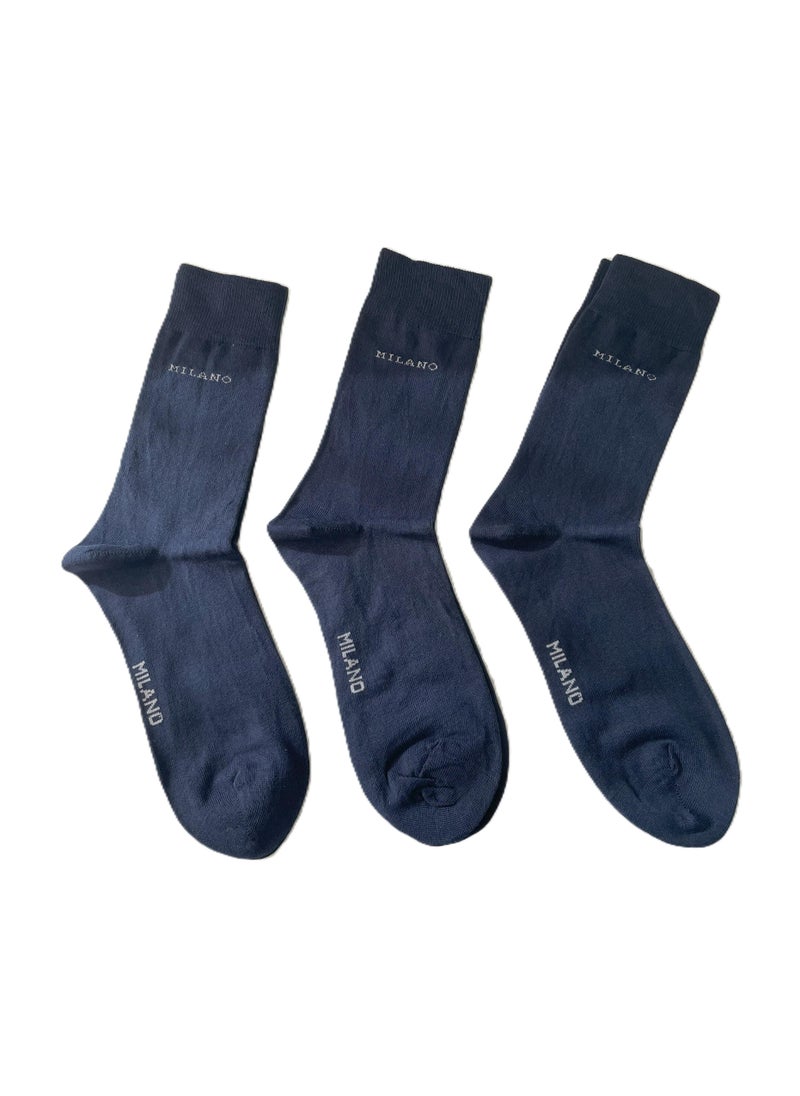milano MID CALF 3PK NAVY - Image 1
