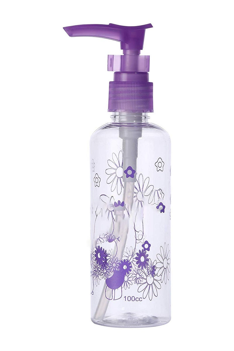 Lakeer Plastic 100Ml Empty Printed Lotion/Cream/Soap/Sanitizer Dispenser / (Multi Purpose) Bottle With Pump Action And Saftey Lock Set Of 3 Pc - Image 4