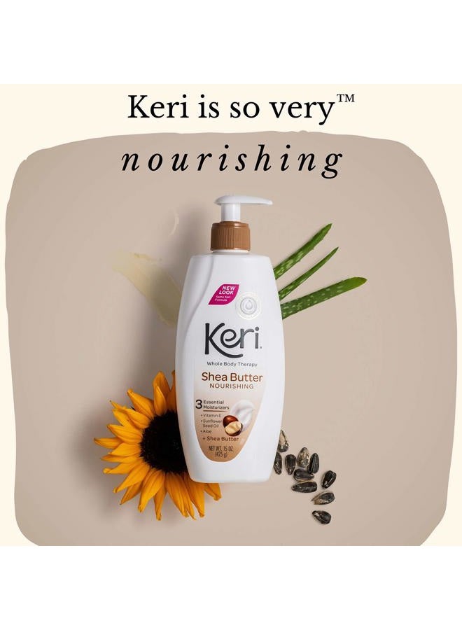 Keri Nourishing Shea Butter Body Lotion, 15 Ounce - Image 3