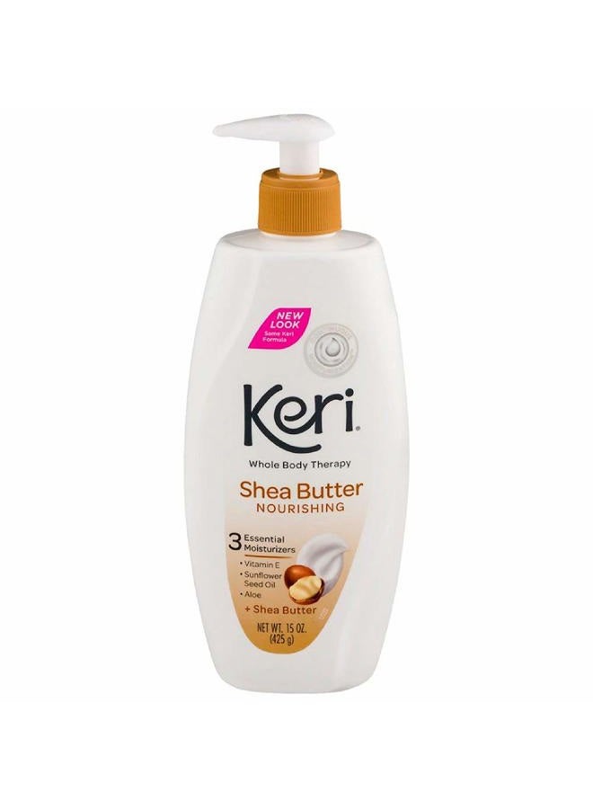 Keri Nourishing Shea Butter Body Lotion, 15 Ounce - Image 1